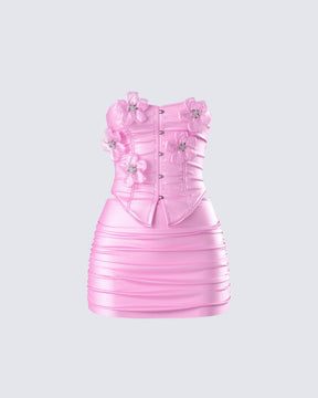 Conjunto Rivi Rosa Corset Floral