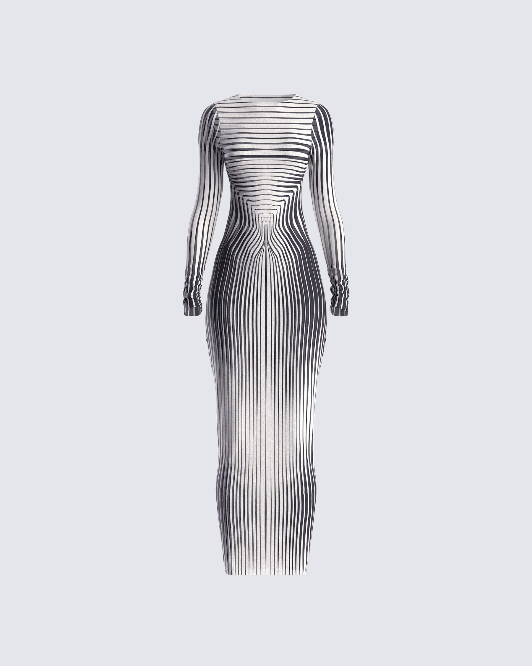 Vestido Artina com Estampa de Ilusão