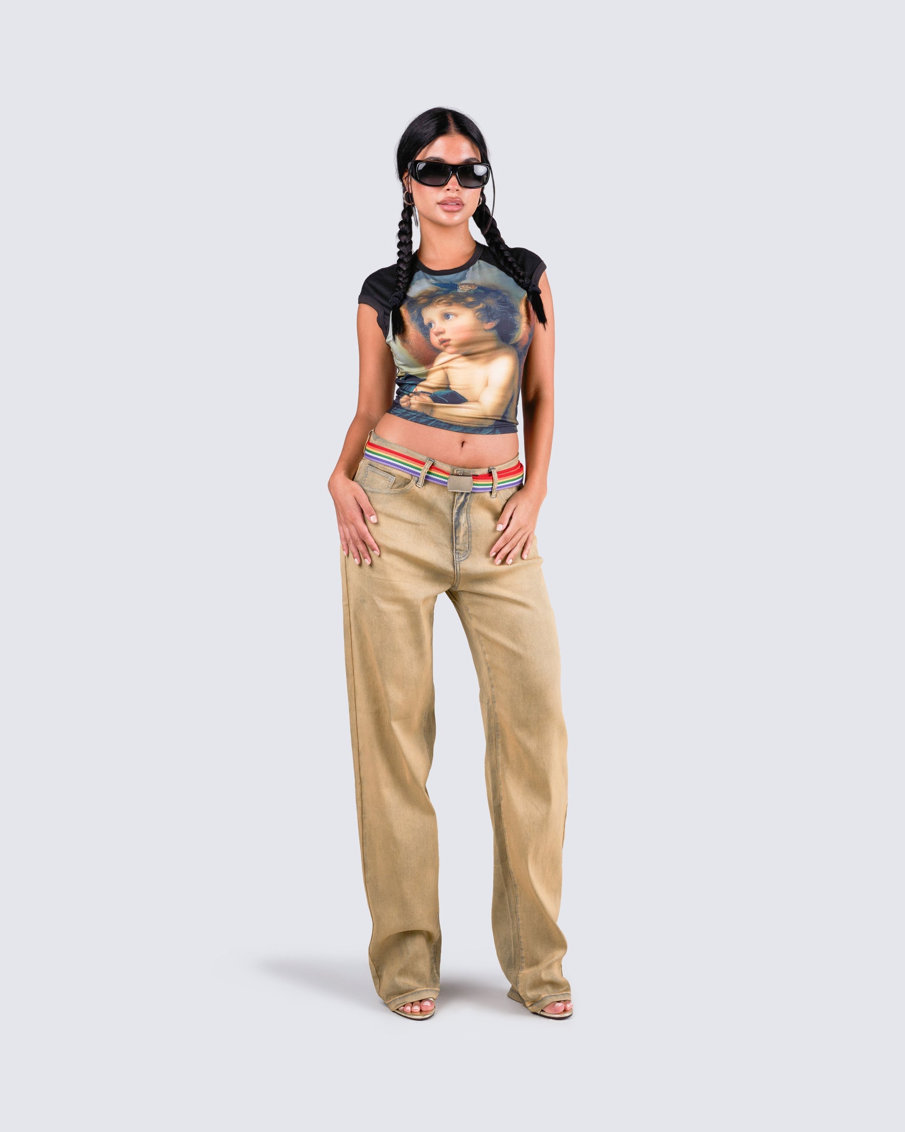 Blusa Cheryse com Estampa de Anjo