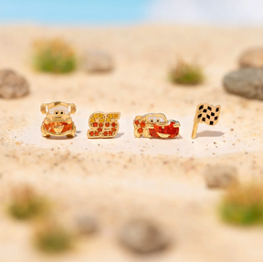 Conjunto de Brincos Carros Mcqueen