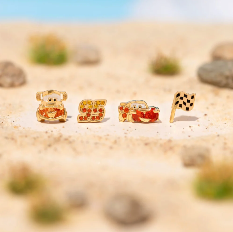 Conjunto de Brincos Carros Mcqueen