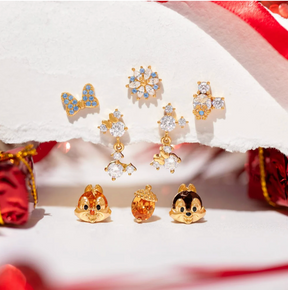 Conjunto de Brincos Tico e Teco da Disney
