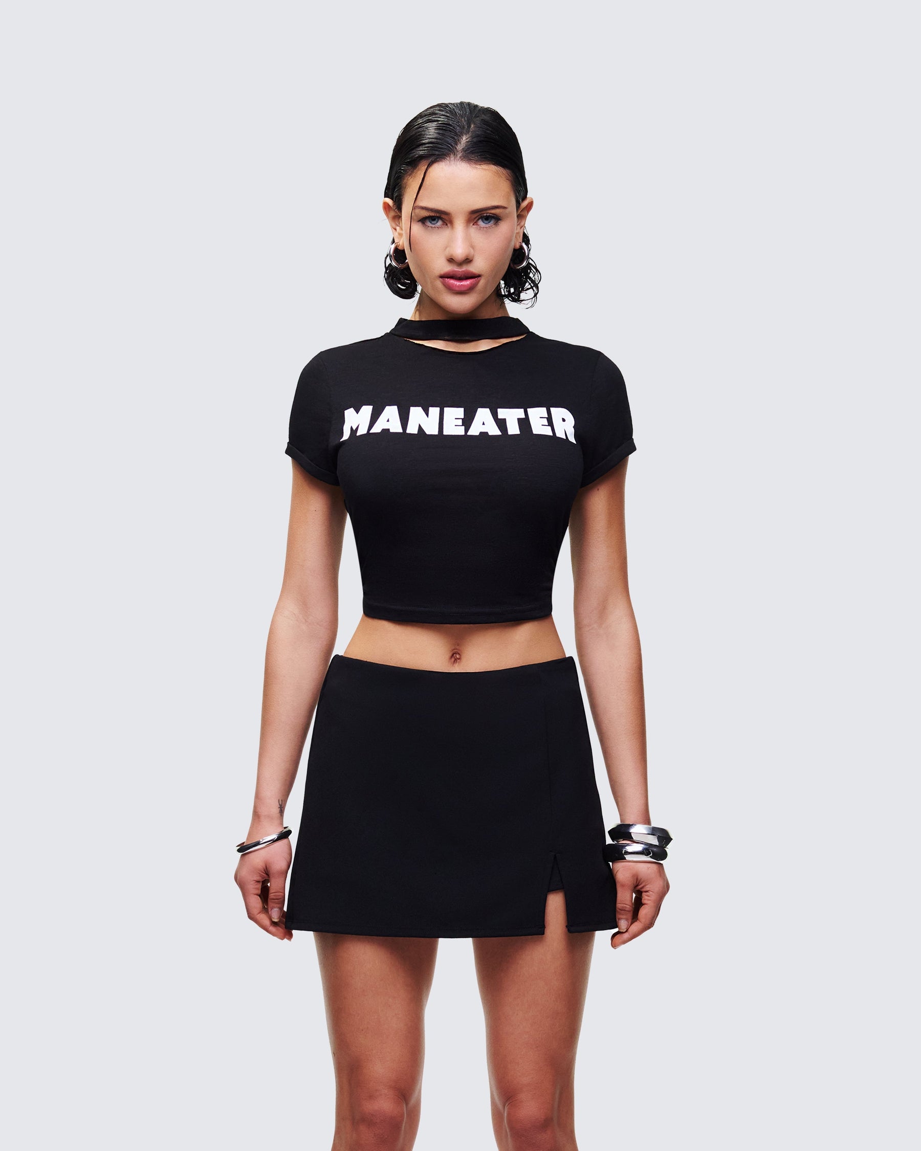Cropped Monte Preto Estampado
