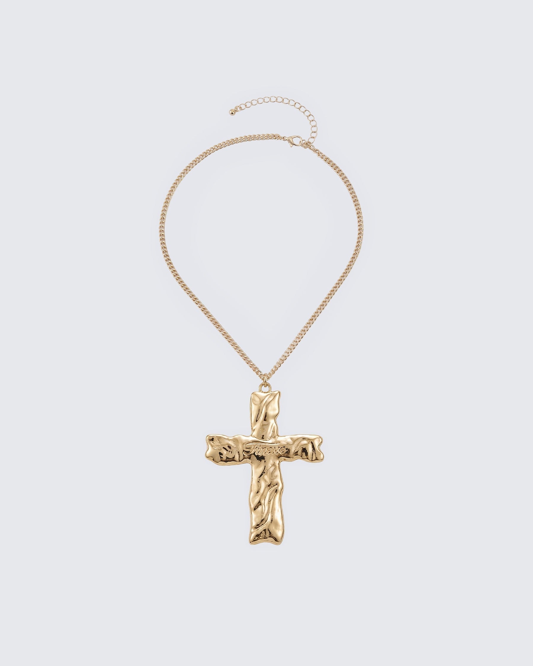 Colar Suha Dourado com Pingente de Cruz