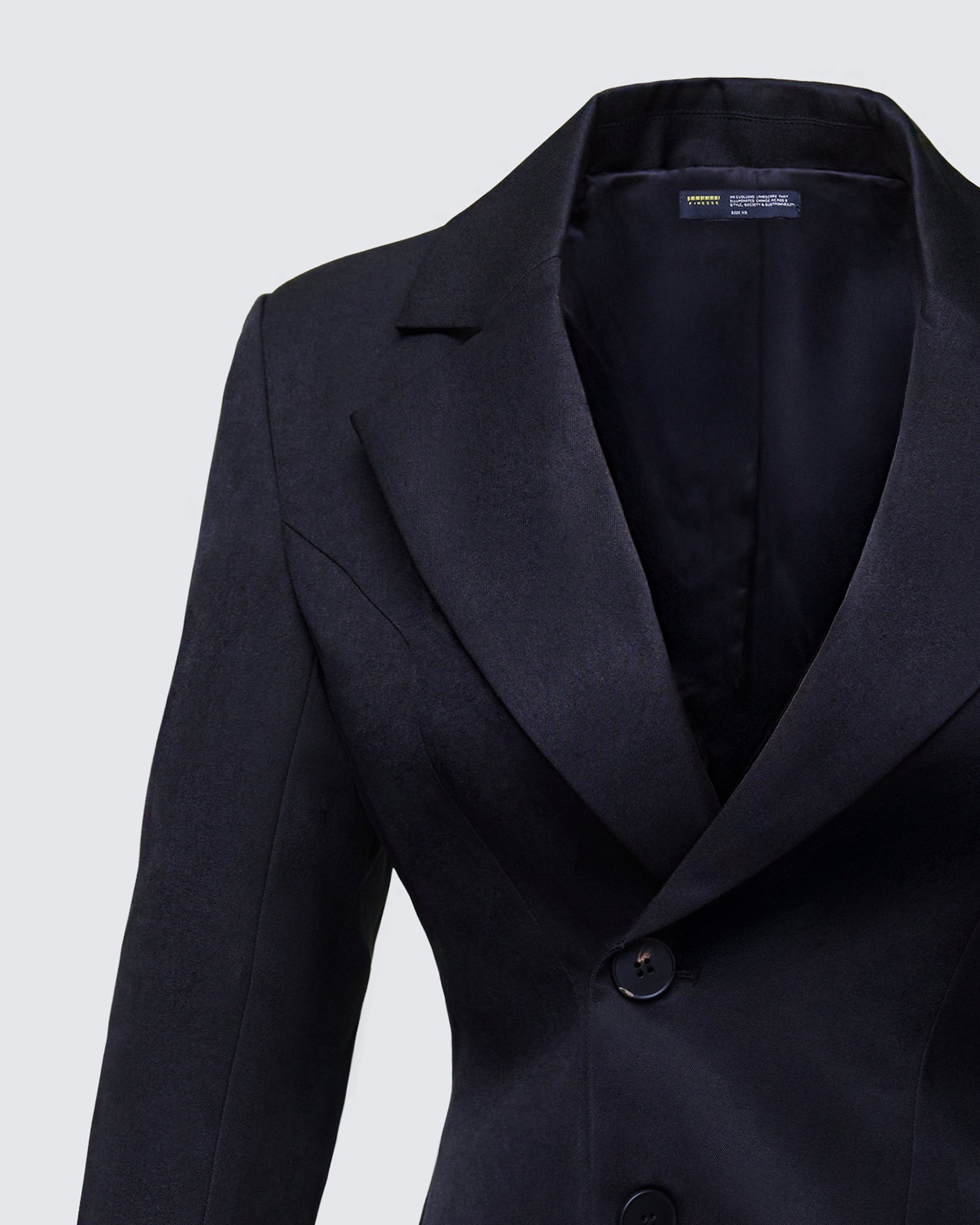 Blazer Zila Preto Acinturado